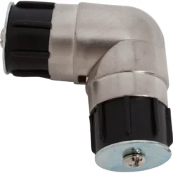 Harrison Drape Satin Steel Effect Bay Window Corner Piece