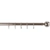 Satin Steel Fixed Curtain Pole & Ball Finial - 3m -Home Style Sales 12805924 1704831432223448