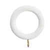 White Wood 6 Pack Of Curtain Rings 1 White Wood 6 Pack Of Curtain Rings -Home Style Sales 12805964 9904843300365711