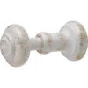None Pair Of Scratched Effect White Curtain Holdbacks -Home Style Sales 12806757 1334831917835806