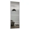 Ellipse Sliding Wardrobe Door 4 Panel Mirror With Aluminium Frame (W)610mm -Home Style Sales 12806902 1924843067528388