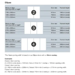 Ellipse Sliding Wardrobe Door 4 Panel Mirror With Aluminium Frame (W)610mm -Home Style Sales 12806902 6104993323777189