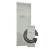 Duo Sliding Wardrobe Door Arctic White Glass With Aluminium Frame (W)762mm -Home Style Sales 12807028 1064843069469523