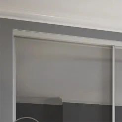 Duo Sliding Wardrobe Door Cappuccino Glass / Mirror With Aluminium Frame (W)610mm 9 Duo Sliding Wardrobe Door Cappuccino Glass / Mirror With Aluminium Frame (W)610mm -Home Style Sales 12807032 7614843069245834