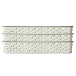 Curver My Style A4 Rectangular Plastic Storage Organiser - Vintage White -Home Style Sales 12807669 1254833168945792