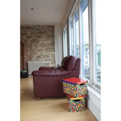 Curver Stockholm Bright Blocks Plastic Deco Storage Box Multi Colour 22L -Home Style Sales 12807671 1624833169753446