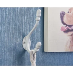 Antique Deco Hook - White -Home Style Sales 12808137 9824995164889705