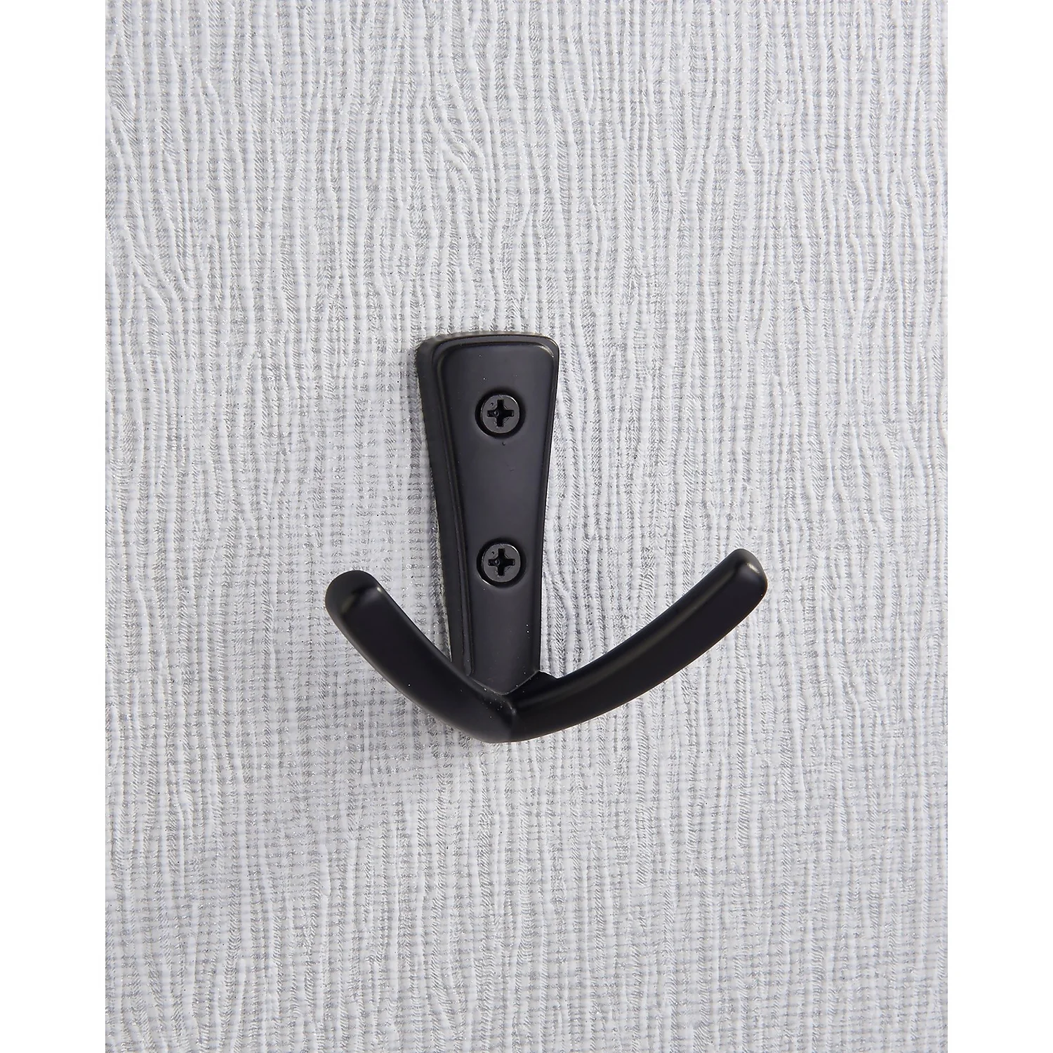 Modern Twin Hook - Matt Black 4 Modern Twin Hook - Matt Black - Image 2
