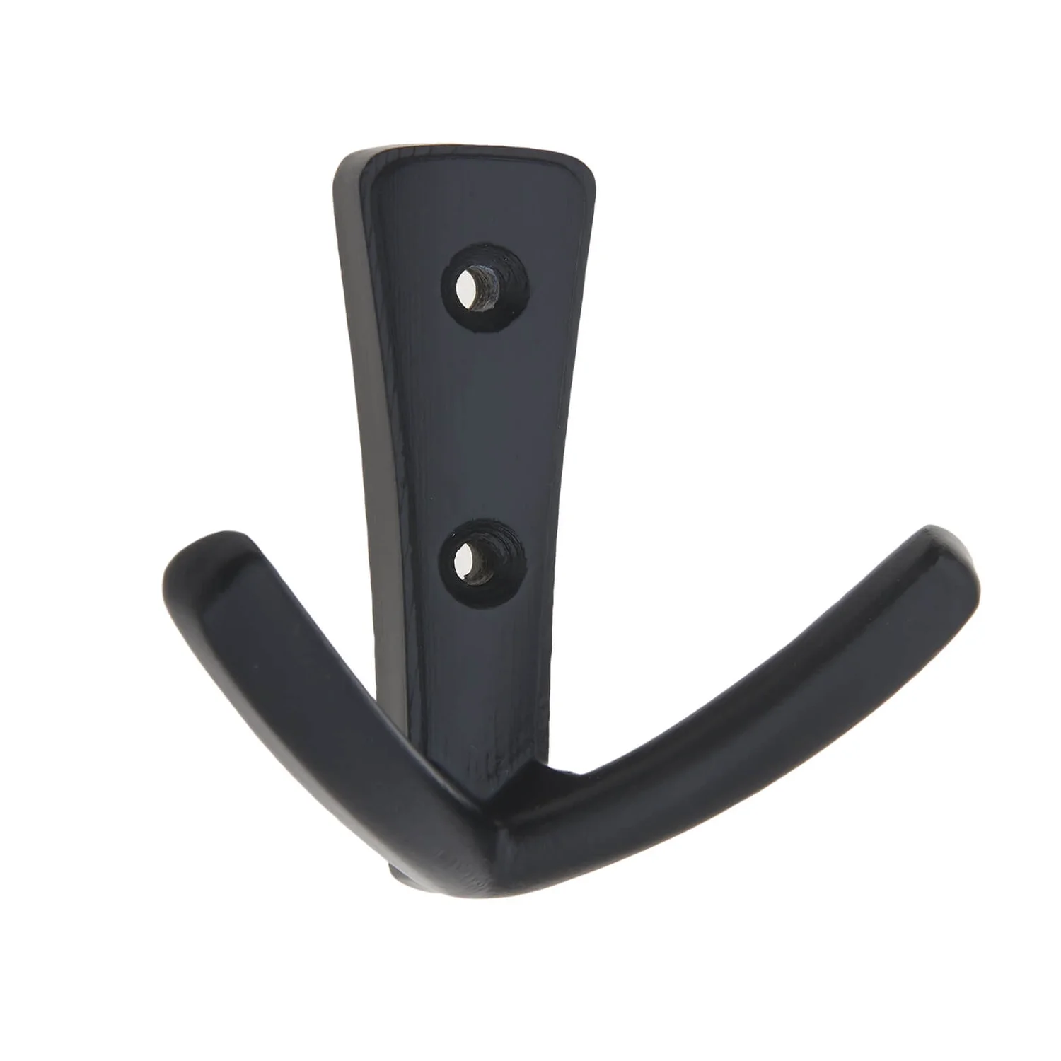 Modern Twin Hook - Matt Black 3 Modern Twin Hook - Matt Black