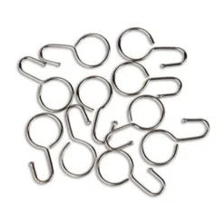 Tension Wire Curtain J Rings 10 Pack
