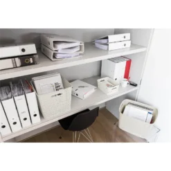 Curver My Style Medium Rectangular Plastic Storage Basket - Vintage White - 13L 13 Curver My Style Medium Rectangular Plastic Storage Basket - Vintage White - 13L -Home Style Sales 12809476 1714833219079677