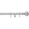 Chrome 28mm Fixed Curtain Pole With Ball 1.8m -Home Style Sales 12809908 3434831961824287