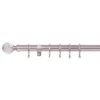 None Satin Steel Fixed Curtain Pole With Crystal Finial 1.2m -Home Style Sales 12810081 1174831968073044