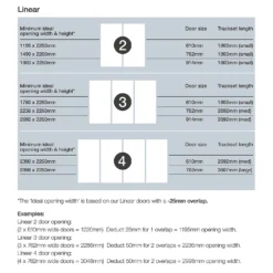 Linear Sliding Wardrobe Door 3 Panel Cappuccino Glass With Silver Frame (W)762mm -Home Style Sales 12811788 9904993323419916