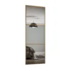 Linear Sliding Wardrobe Door 3 Panel Mirror With Oak Frame (W)762mm -Home Style Sales 12811796 1864843065123018