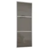 Linear Sliding Wardrobe Door 3 Panel Cappuccino Glass With Silver Frame (W)914mm -Home Style Sales 12811816 1404843065793494
