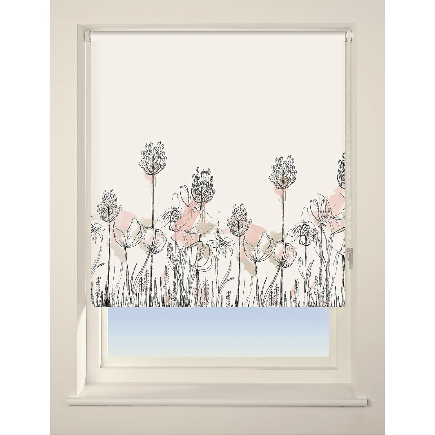 Floral Border Roller Blind - 90cm 3 Floral Border Roller Blind - 90cm