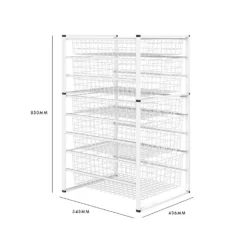 5 Wire Baskets Storage Tower 11 5 Wire Baskets Storage Tower -Home Style Sales 12812738 2144946440277985