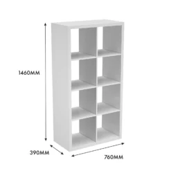 Clever Cube 4x2 Storage Unit - White 13 Clever Cube 4x2 Storage Unit - White -Home Style Sales 12813309 4585014368217440