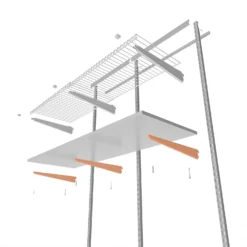 None Double Slot Bracket - White -220mm 8 None Double Slot Bracket - White -220mm -Home Style Sales 12815727 1085034583447953