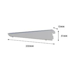 None Double Slot Bracket - White -220mm 9 None Double Slot Bracket - White -220mm -Home Style Sales 12815727 1805034583481400