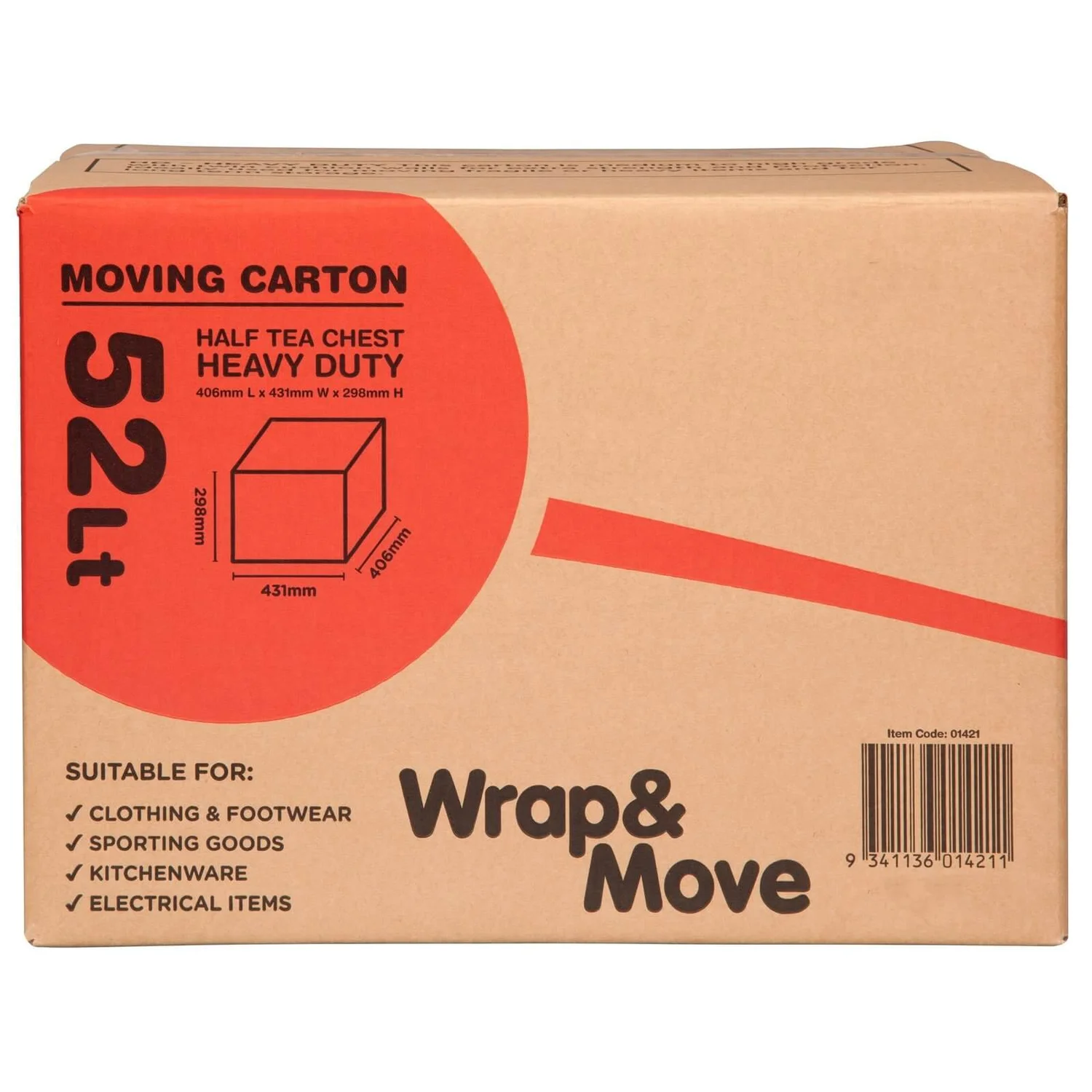 52L Moving Box Heavy Duty 4 52L Moving Box Heavy Duty - Image 2
