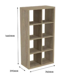 Clever Cube 4x2 Storage Unit - Oak -Home Style Sales 12816157 1065014368240330