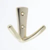 Modern Twin Hook - Polished Brass 2 Modern Twin Hook - Polished Brass -Home Style Sales 12817375 8684831964138292