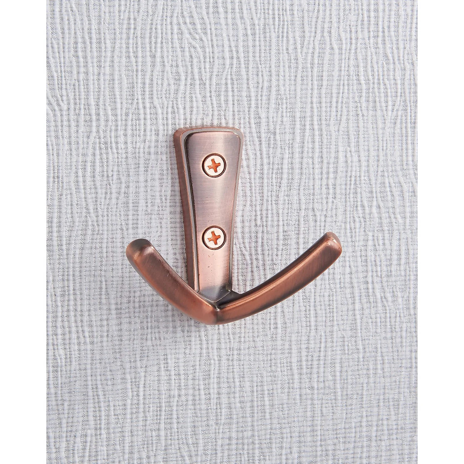 Modern Twin Hook - Antique Copper 4 Modern Twin Hook - Antique Copper - Image 2