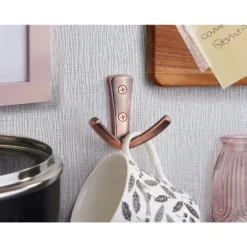 Modern Twin Hook - Antique Copper 7 Modern Twin Hook - Antique Copper -Home Style Sales 12817386 6924995165233679