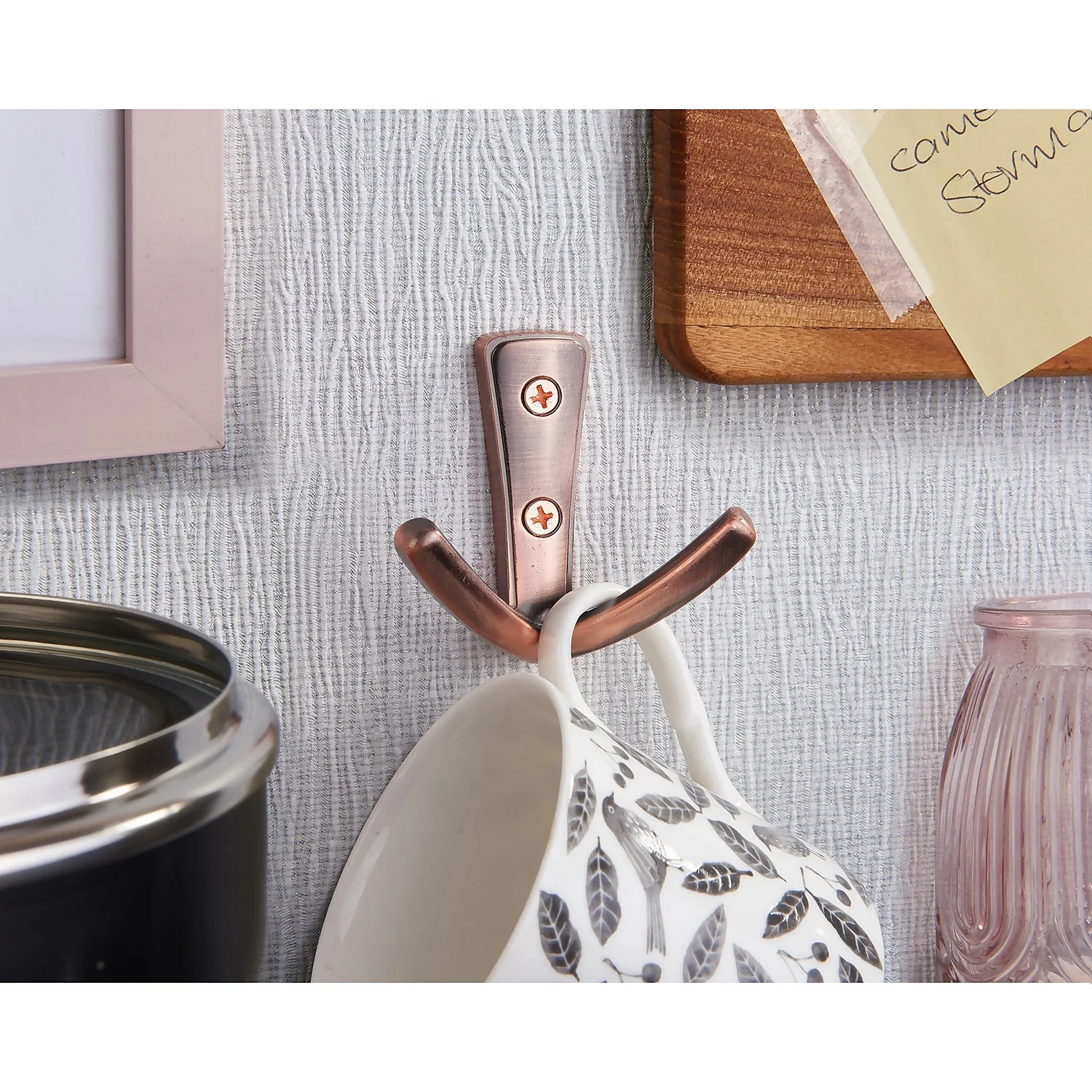 Modern Twin Hook - Antique Copper 5 Modern Twin Hook - Antique Copper - Image 3