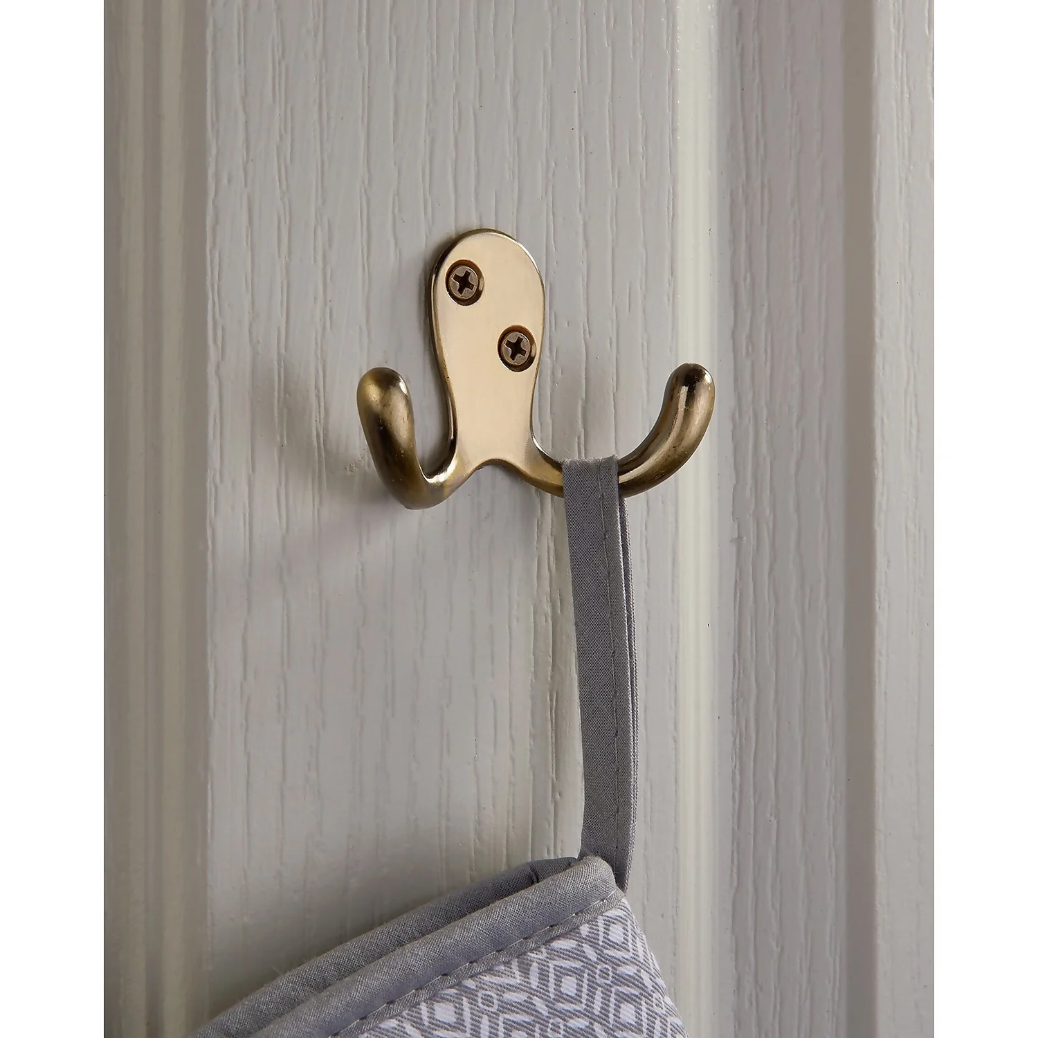 Basic Double Robe Hook - Antique Brass 4 Basic Double Robe Hook - Antique Brass - Image 2