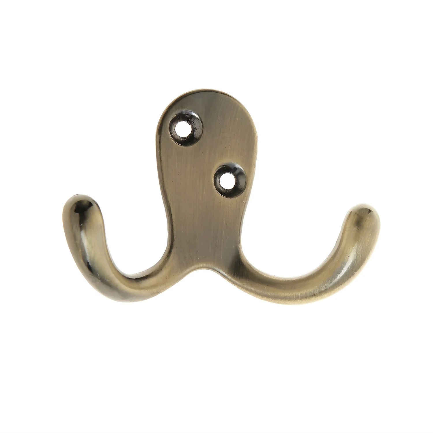 Basic Double Robe Hook - Antique Brass 3 Basic Double Robe Hook - Antique Brass