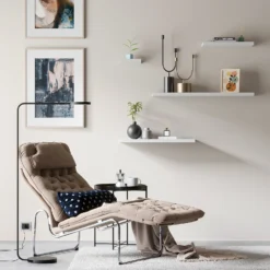 Floating Shelf - White Matt -1200 X 240 X 38mm -Home Style Sales 12817720 1234887325999644