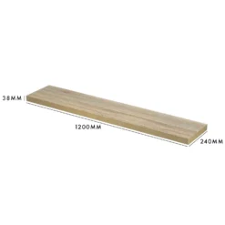 Floating Shelf - Sanoma Oak - 1200 X 240 X 38mm -Home Style Sales 12817803 2214964085530238