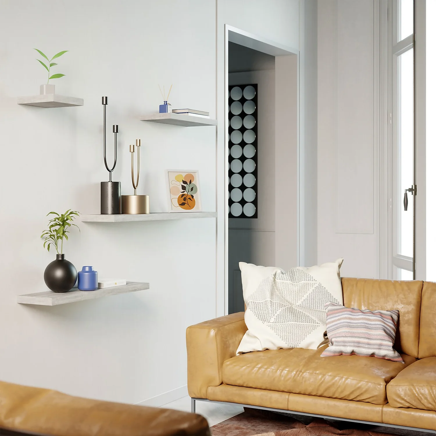 Floating Shelf - Grey Oak - 1200 X 240 X 38mm 5 Floating Shelf - Grey Oak - 1200 X 240 X 38mm - Image 3