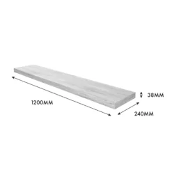 Floating Shelf - Grey Oak - 1200 X 240 X 38mm 9 Floating Shelf - Grey Oak - 1200 X 240 X 38mm -Home Style Sales 12817804 8614976219095332