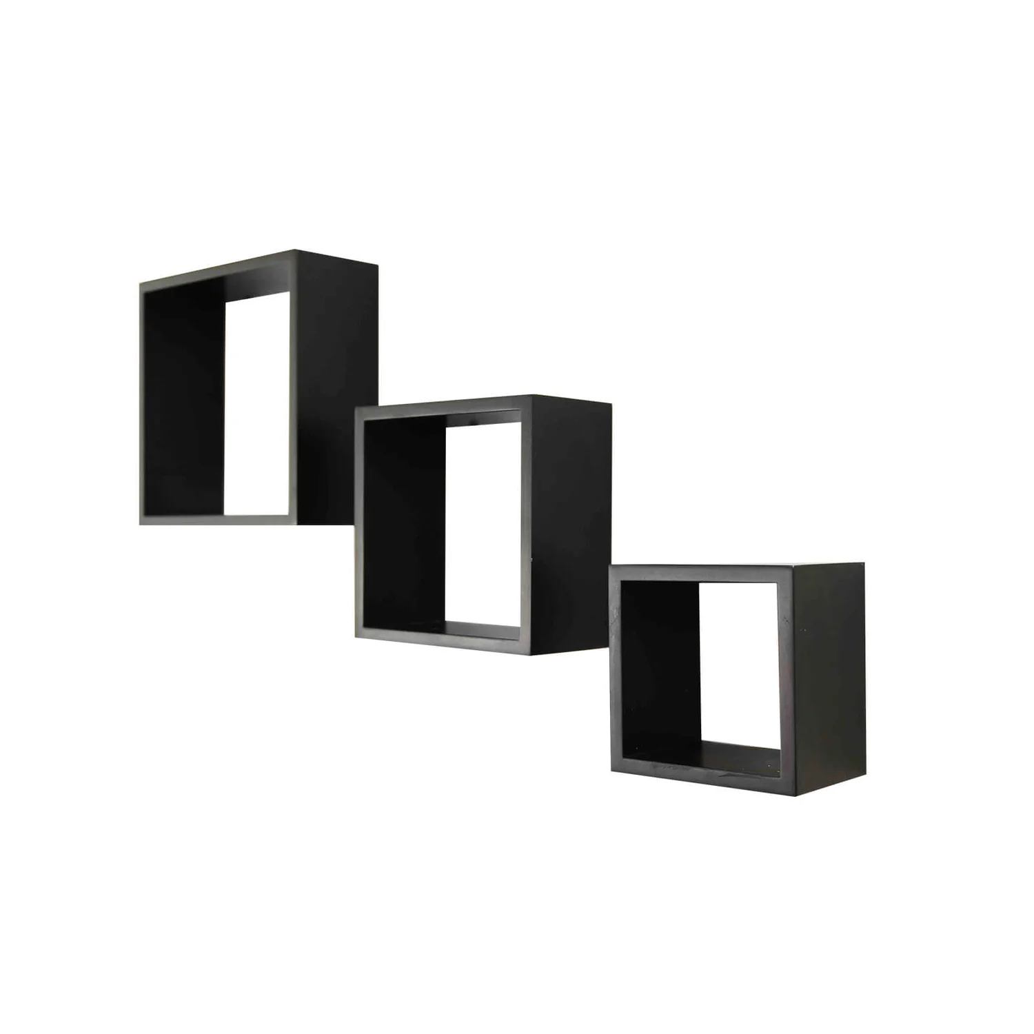 Wall Cubes 3 Pack - Black Matt 3 Wall Cubes 3 Pack - Black Matt