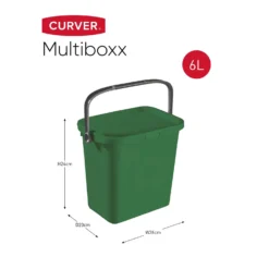 Curver Multiboxx Plastic Multi-purpose Storage Box - Green - 6L -Home Style Sales 12820957 1754833171054354