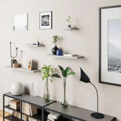 Floating Shelf - Grey Oak - 600 X 240 X 38mm -Home Style Sales 12822025 8304887314432523