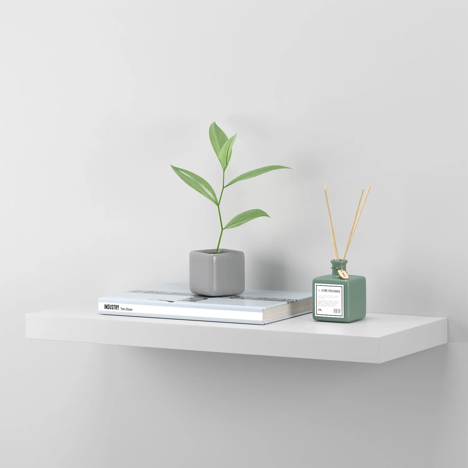 Matt White Floating Shelf - 600 X 240 X 38mm 5 Matt White Floating Shelf - 600 X 240 X 38mm - Image 3