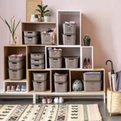 2 Pack Smartstore Wardrobe Basket Tag - Taupe -Home Style Sales 12822346 2434833174166107