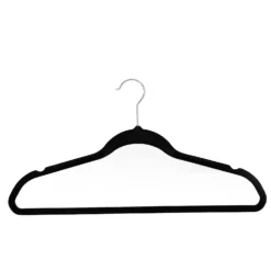 Black Velvet Clothes Hangers - 10 Pack -Home Style Sales 12822491 7374878809223816