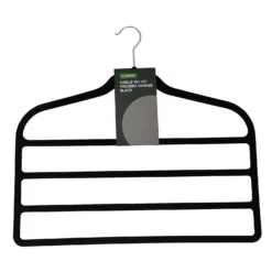Single Black Velvet Trouser Hanger