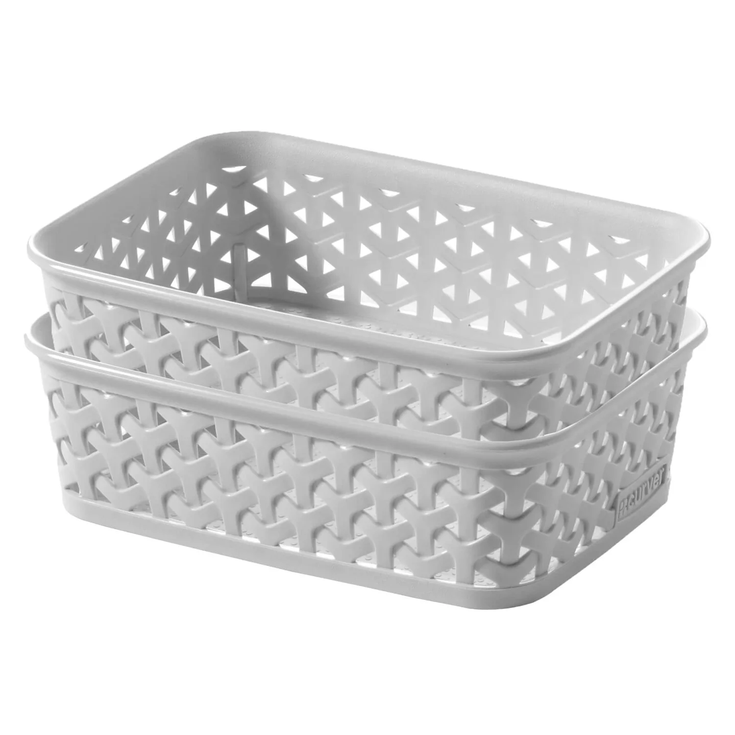 Curver My Style A6 Rectangular Plastic Storage Organiser - Grey 4 Curver My Style A6 Rectangular Plastic Storage Organiser - Grey - Image 2