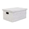 Large Water Hyacinth Storage Box - White Washed -Home Style Sales 12823514 2074831944528987