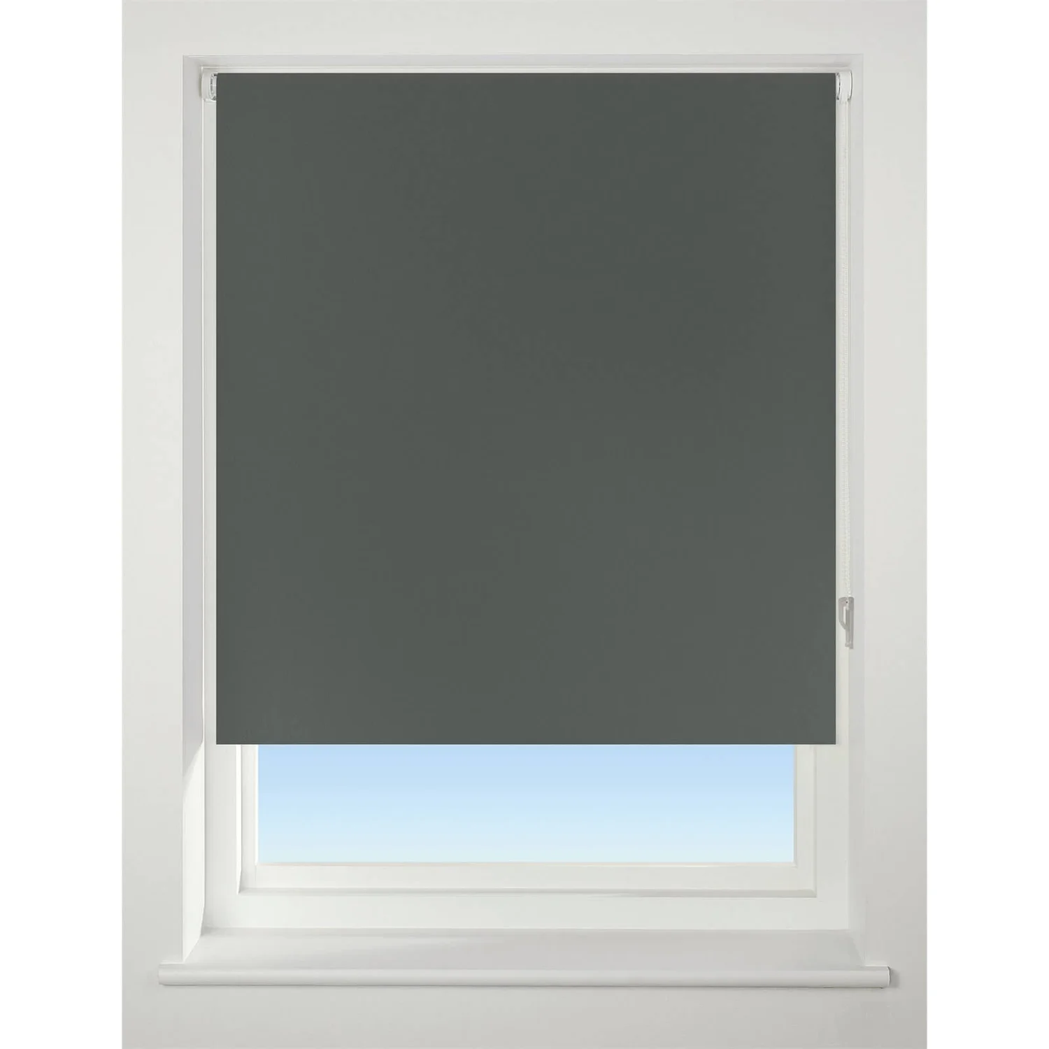 Dark Grey Blackout Roller Blind - 120cm 3 Dark Grey Blackout Roller Blind - 120cm
