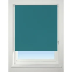 Teal Blackout Roller Blind - 60cm
