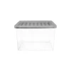 17L Storage Box With Clear Base And Grey Lid -Home Style Sales 12826259 4354904169460761