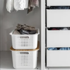 Smartstore 13L Wardrobe Basket - White 12 Smartstore 13L Wardrobe Basket - White -Home Style Sales 12826434 5544833173542101